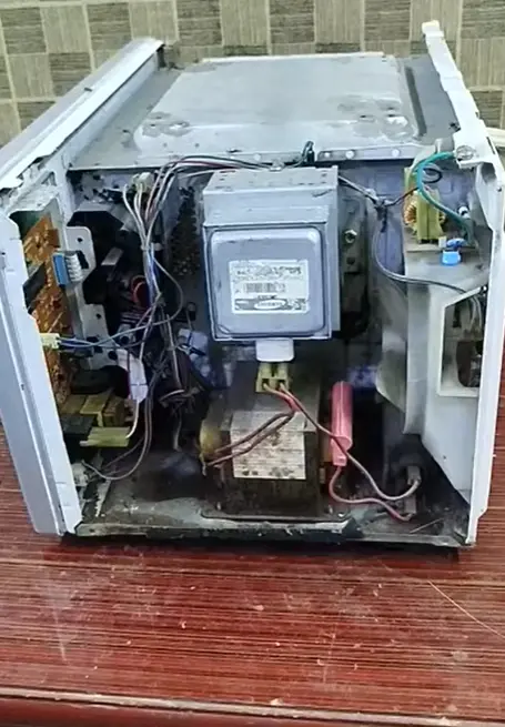 Oven opened showing burned control board and damaged wiring requiring professional repair in Lexington KY